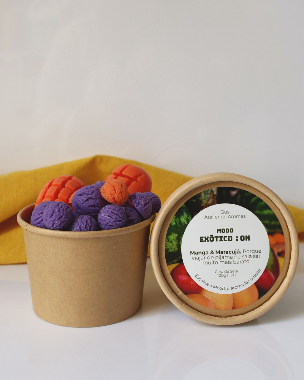 Wax Melts Modo Exótico Manga e Maracujá