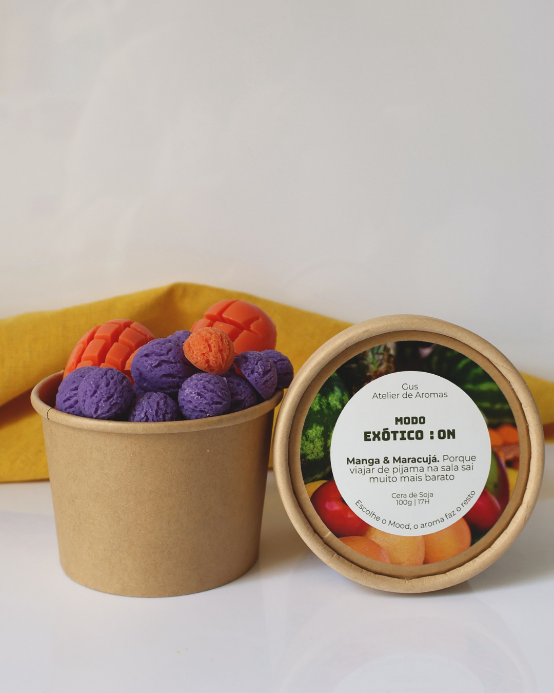 Wax Melts Modo Exótico Manga e Maracujá