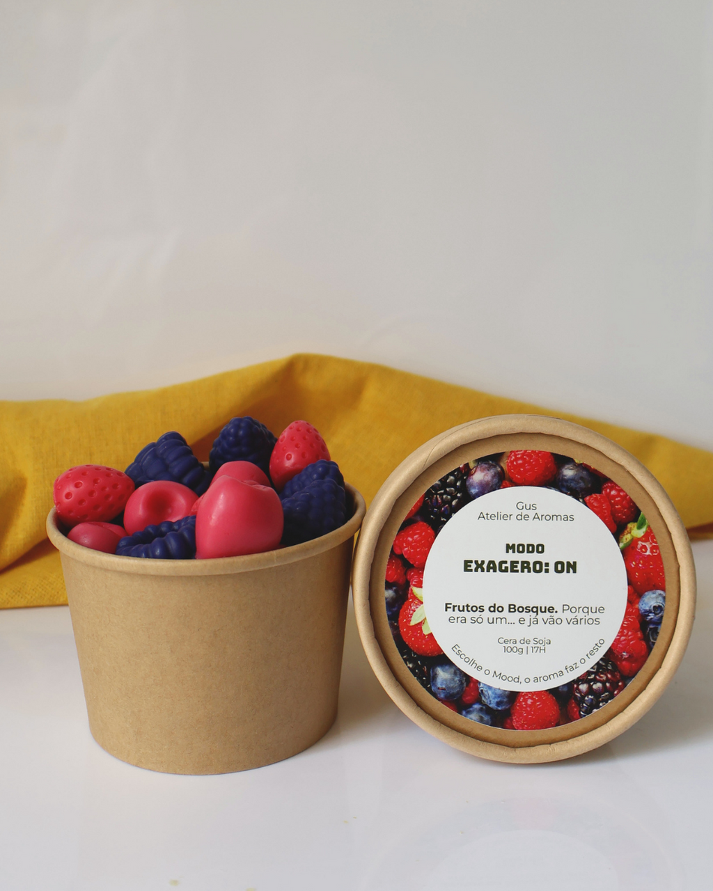 Wax Melts Modo Exagero Frutos do Bosque
