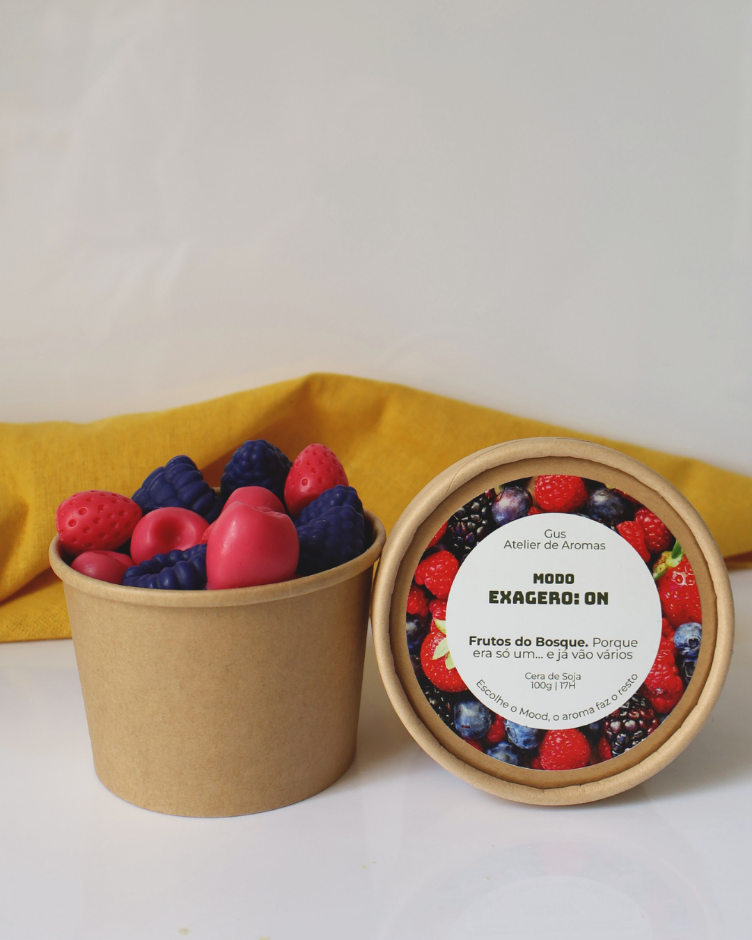 Wax Melts Modo Exagero Frutos do Bosque