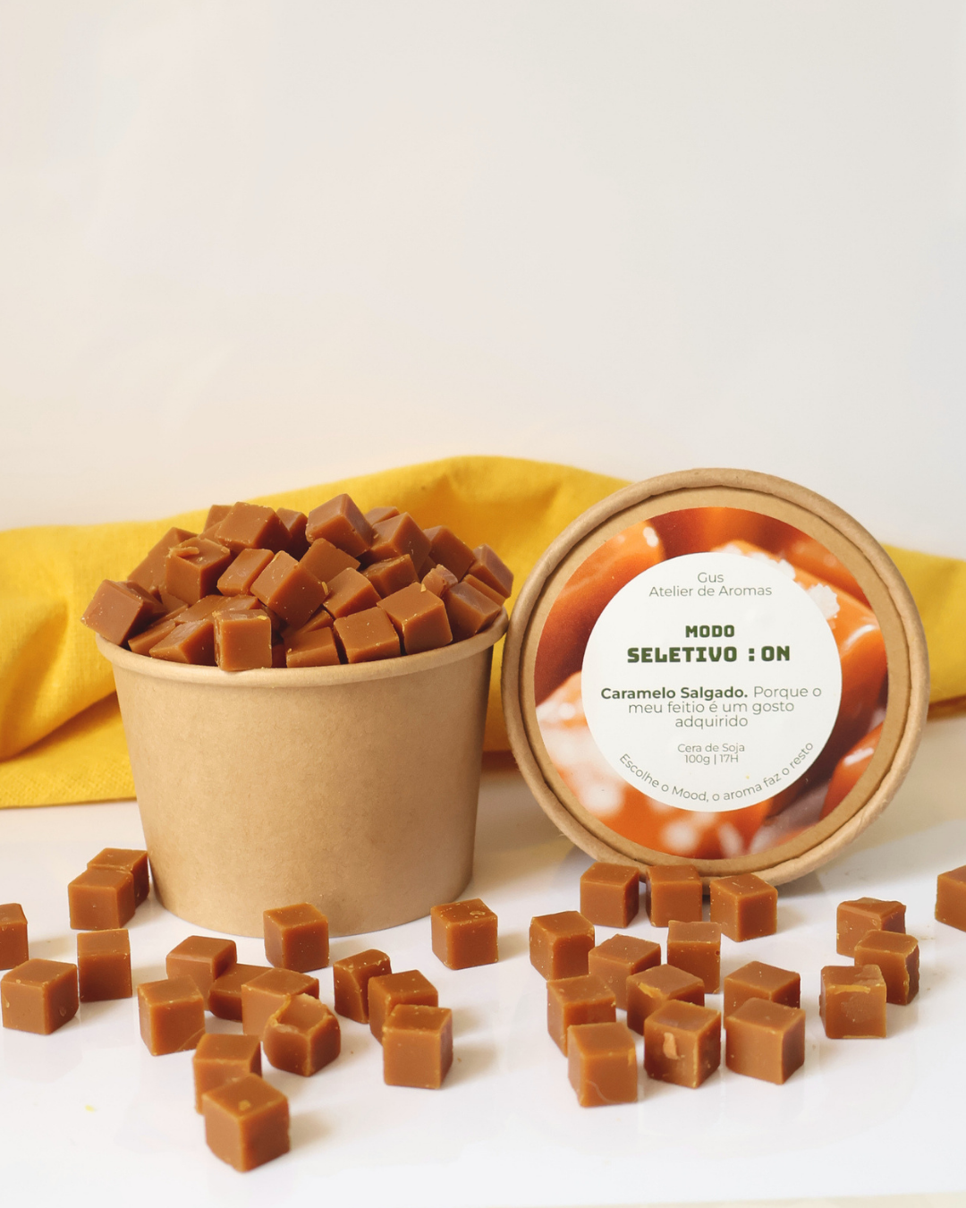 Wax Melts Modo Seletivo Caramelo Salgado
