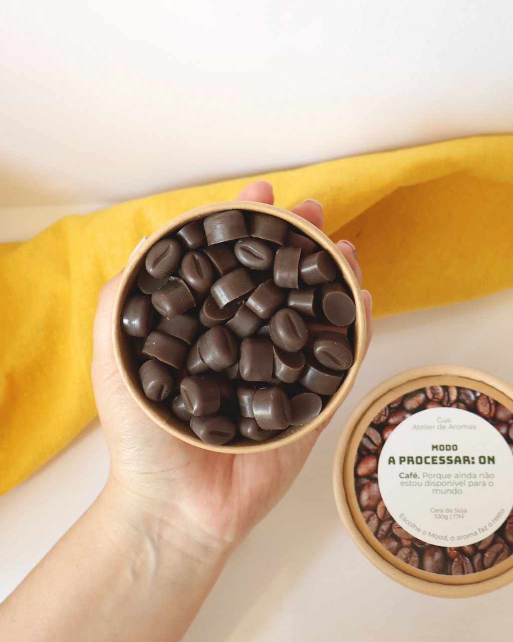 Wax Melts Modo A Processar Café