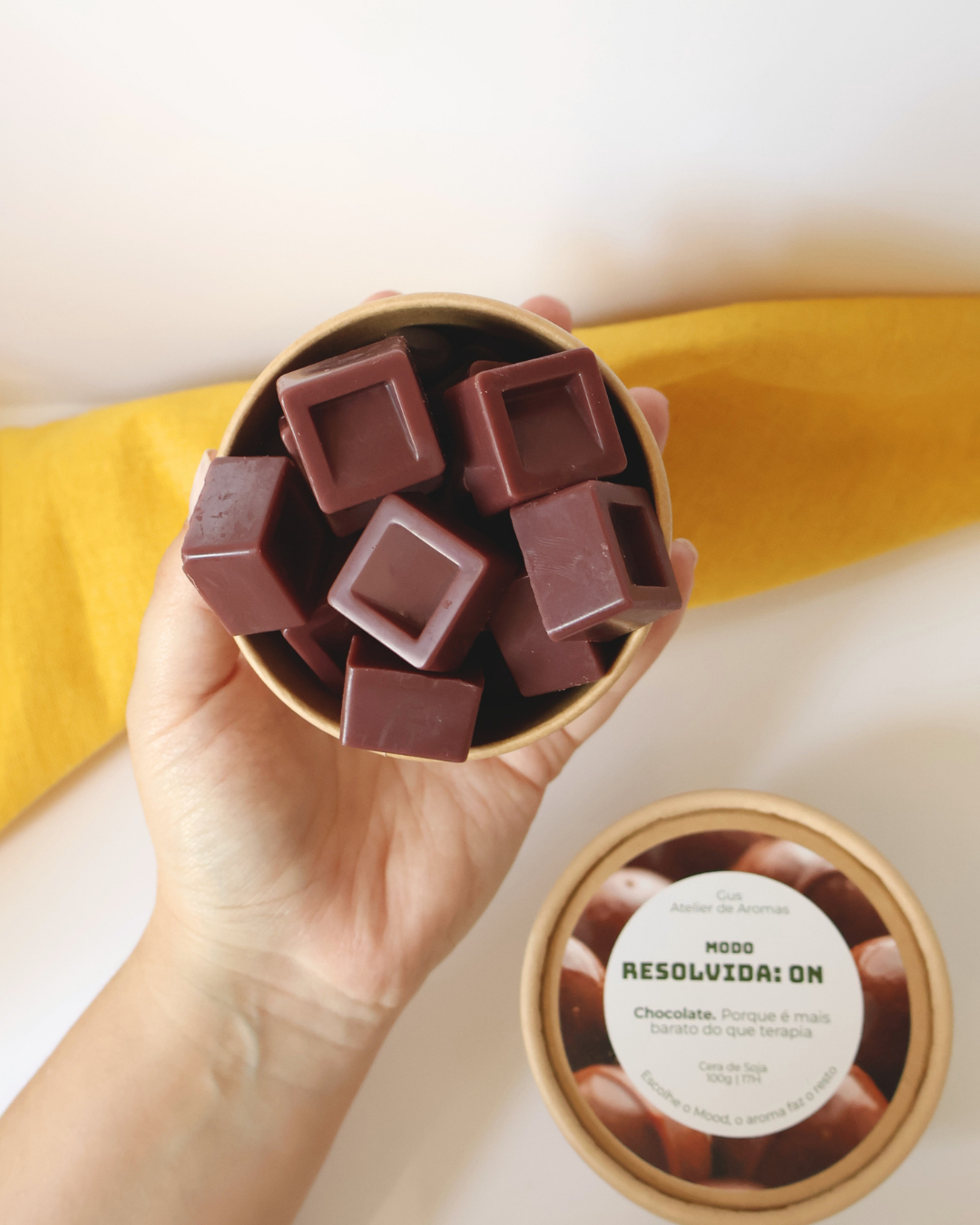 Wax Melts Modo Resolvida Chocolate