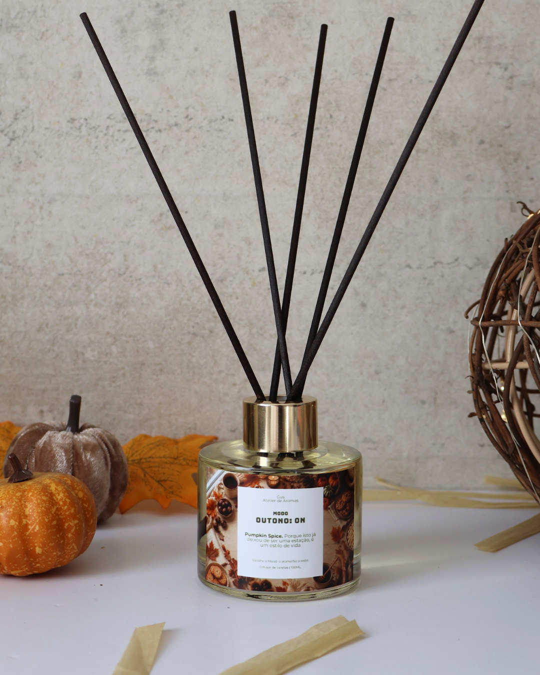 Difusor de Varetas Modo Outono ON Pumpkin Spice