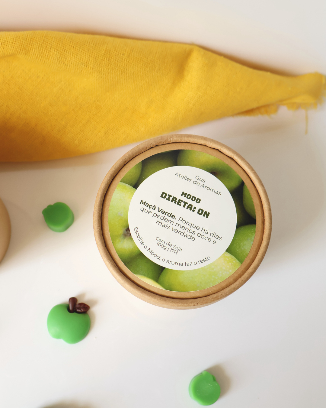 Wax Melts Modo Direta Aroma Maçã Verde