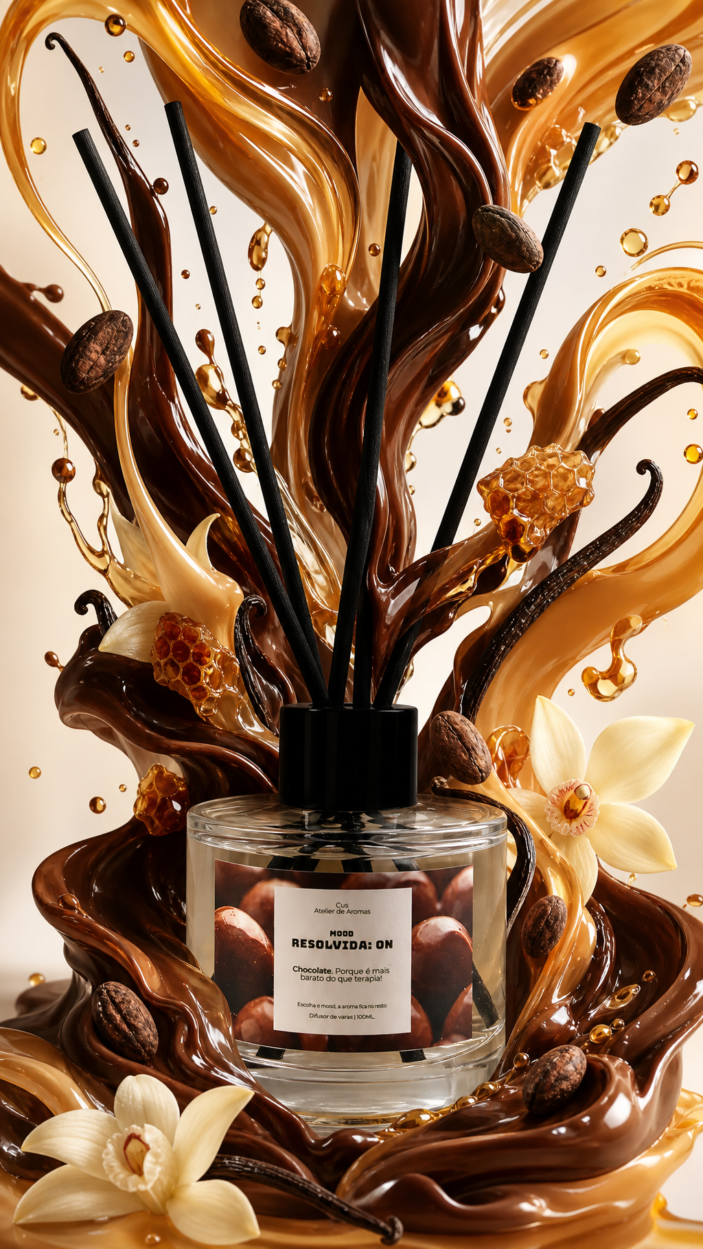 Difusor de Varetas Modo Resolvida Chocolate