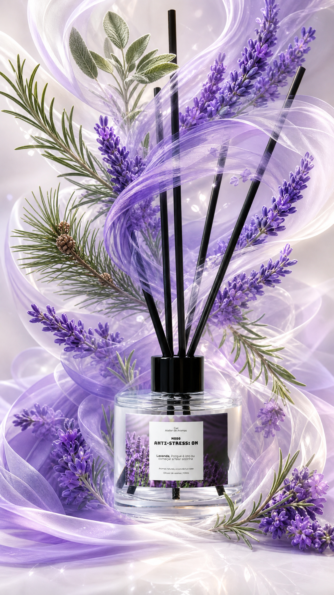Difusor de Varetas Modo Anti-Stress Lavanda
