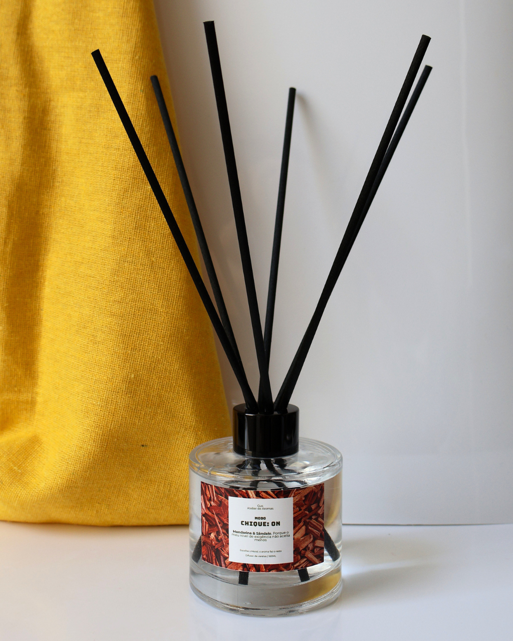 Difusor de Varetas Modo Chique Mandarina e Sândalo