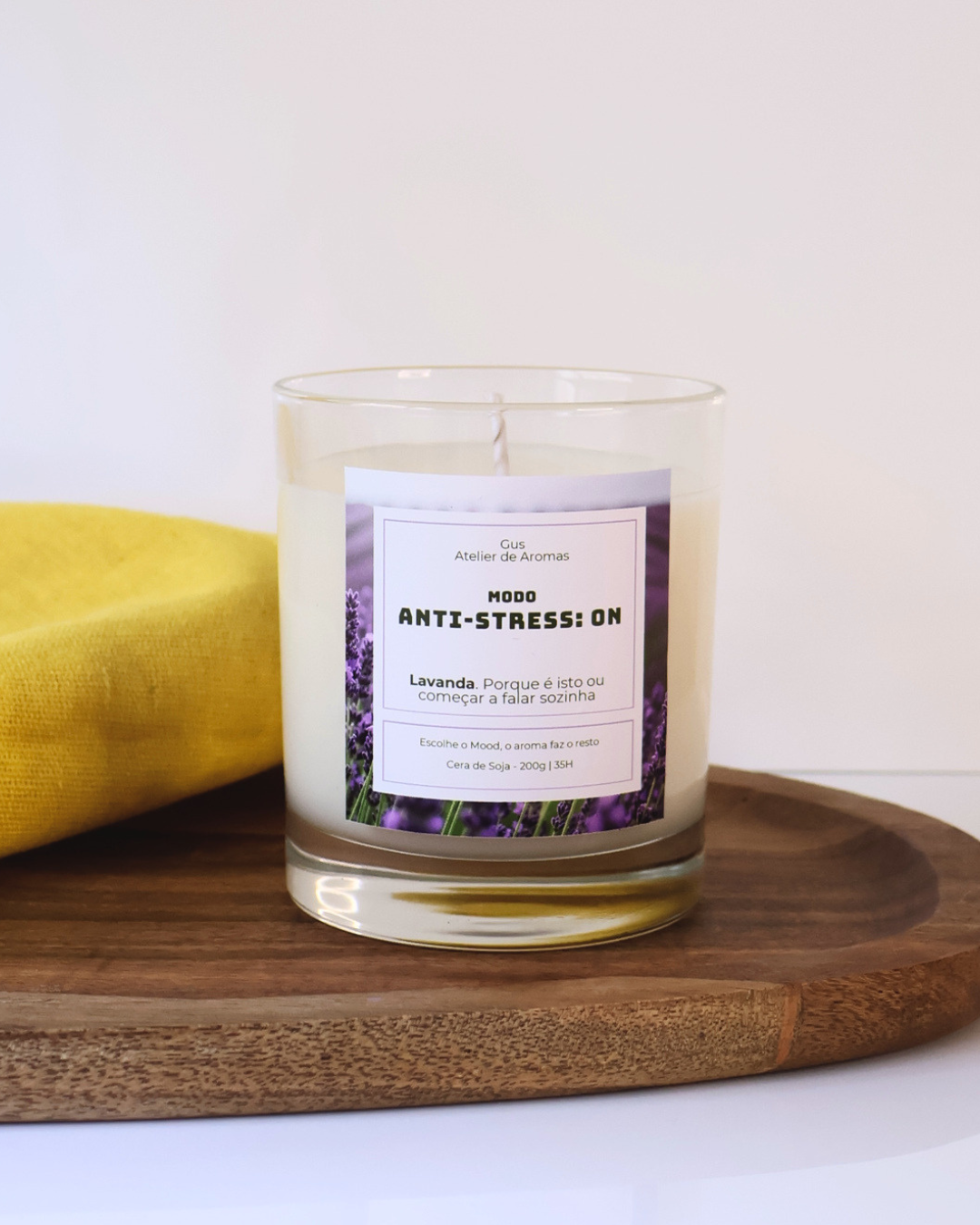 Vela Modo Anti-Stress ON Lavanda